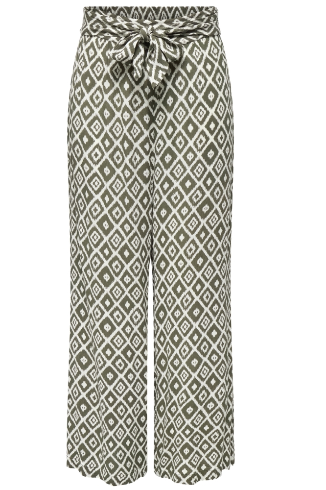 ONLPAKJA LIFE AOP BELT PANTS WVN NO 15339091 BALSAM GREEN/PAKJA PRINT